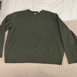 Levi's Men's Olive Crewneck Sweater